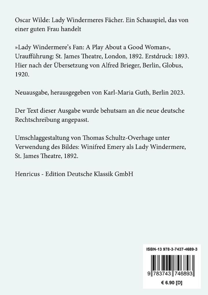 Weitere Ansicht: Lady Windermeres Fächer | Oscar Wilde