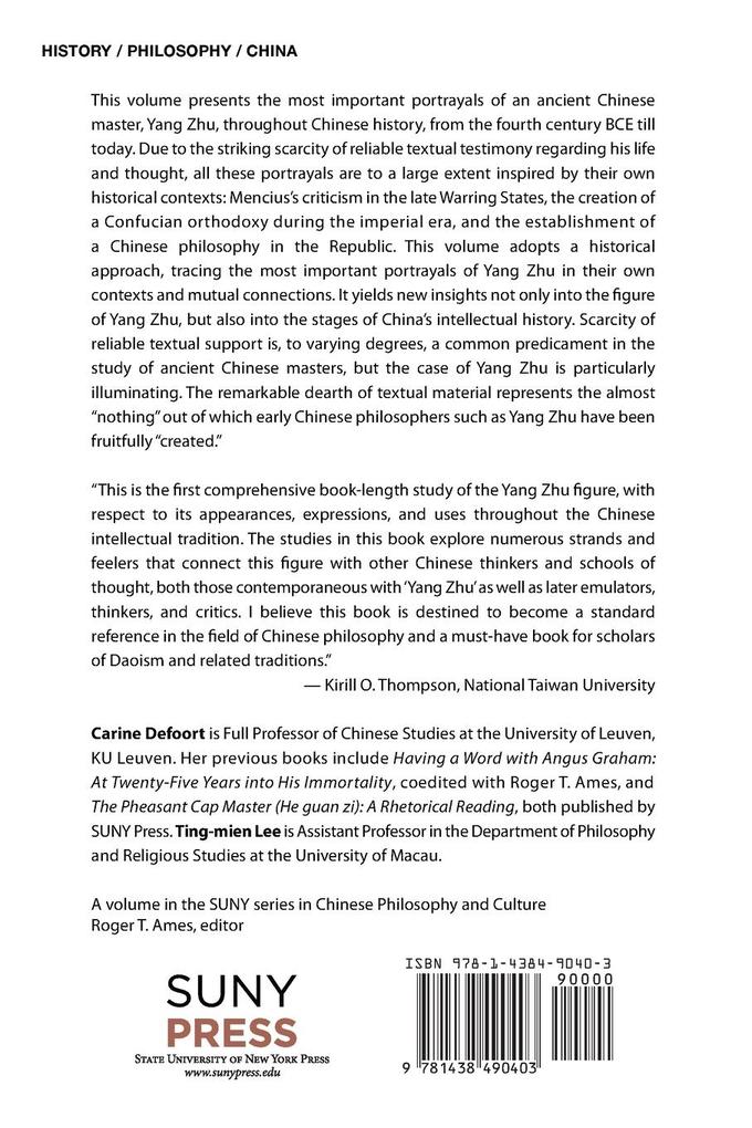 Weitere Ansicht: The Many Lives of Yang Zhu