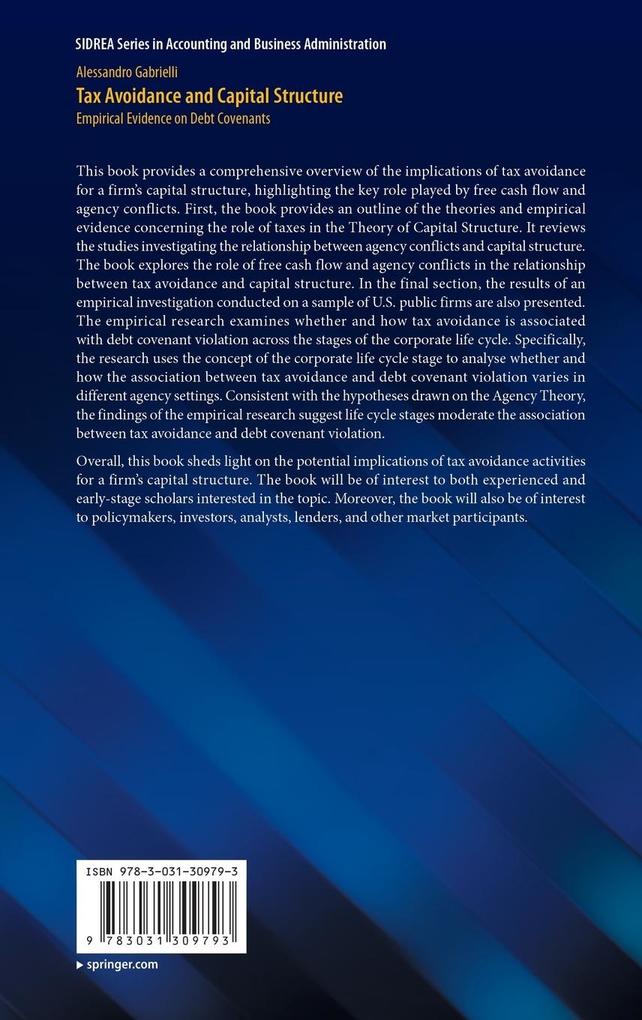 Weitere Ansicht: Tax Avoidance and Capital Structure | Alessandro Gabrielli