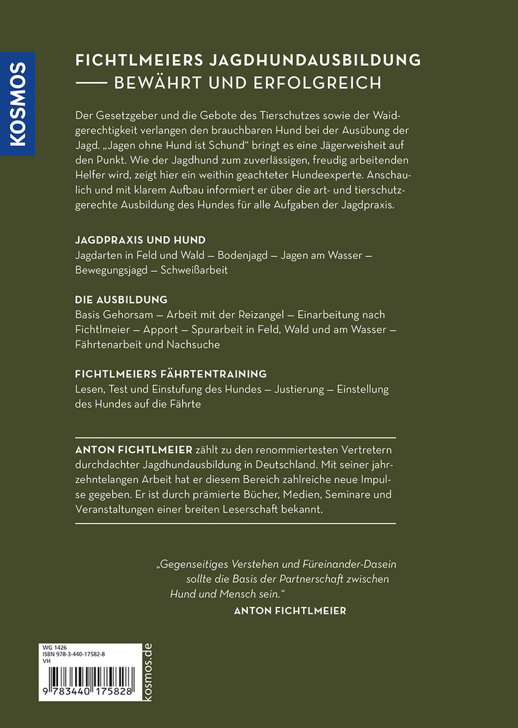 Weitere Ansicht: Die Ausbildung des Jagdhundes | Anton Fichtlmeier, Julia Numßen