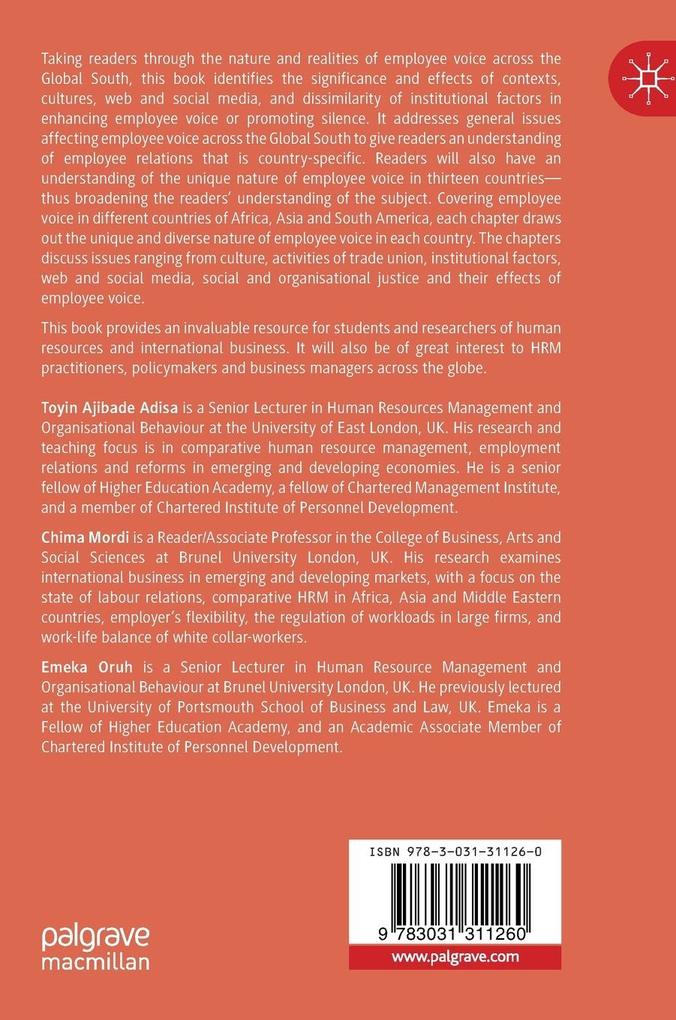 Weitere Ansicht: Employee Voice in the Global South