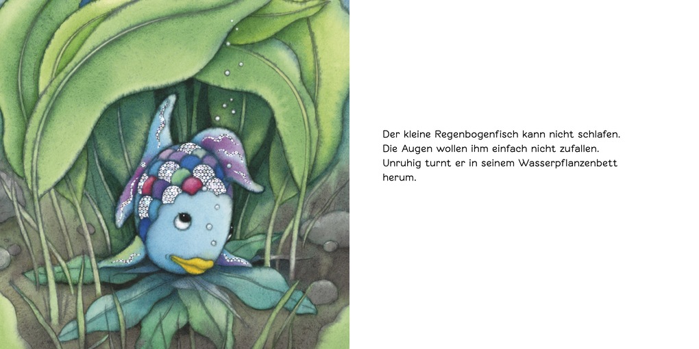 Weitere Ansicht: Schlaf gut, kleiner Regenbogenfisch (kleine Pappe) | Marcus Pfister