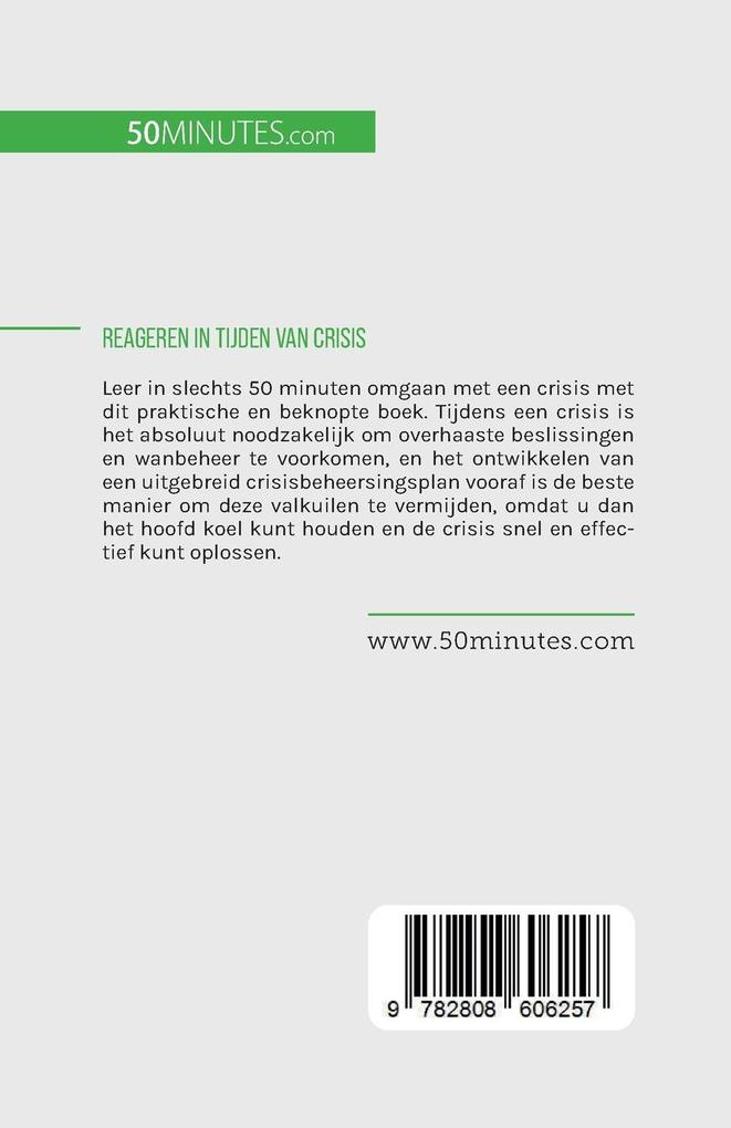 Weitere Ansicht: Reageren in tijden van crisis | Véronique Bronckart