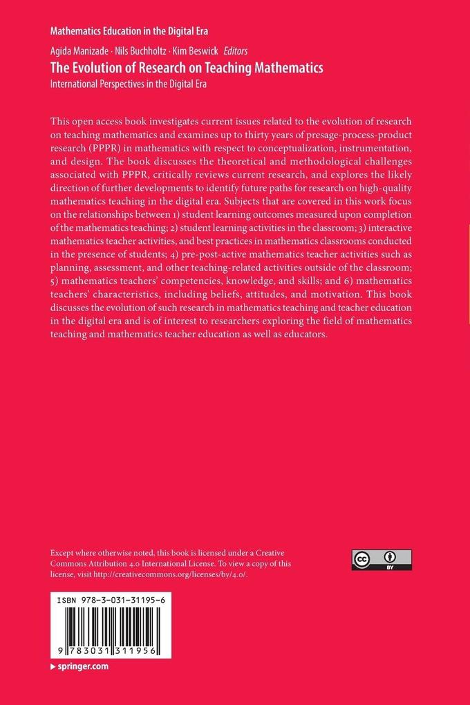 Weitere Ansicht: The Evolution of Research on Teaching Mathematics