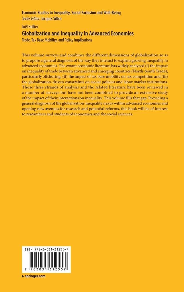 Weitere Ansicht: Globalization and Inequality in Advanced Economies | Joël Hellier