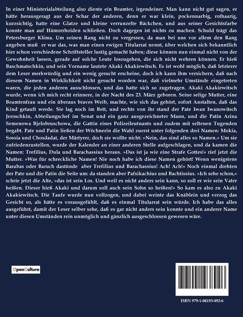 Weitere Ansicht: Der Mantel | Nikolai Gogol
