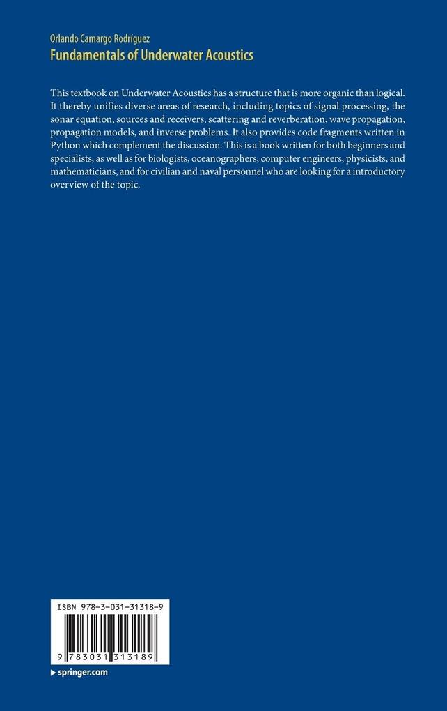 Weitere Ansicht: Fundamentals of Underwater Acoustics | Orlando Camargo Rodríguez