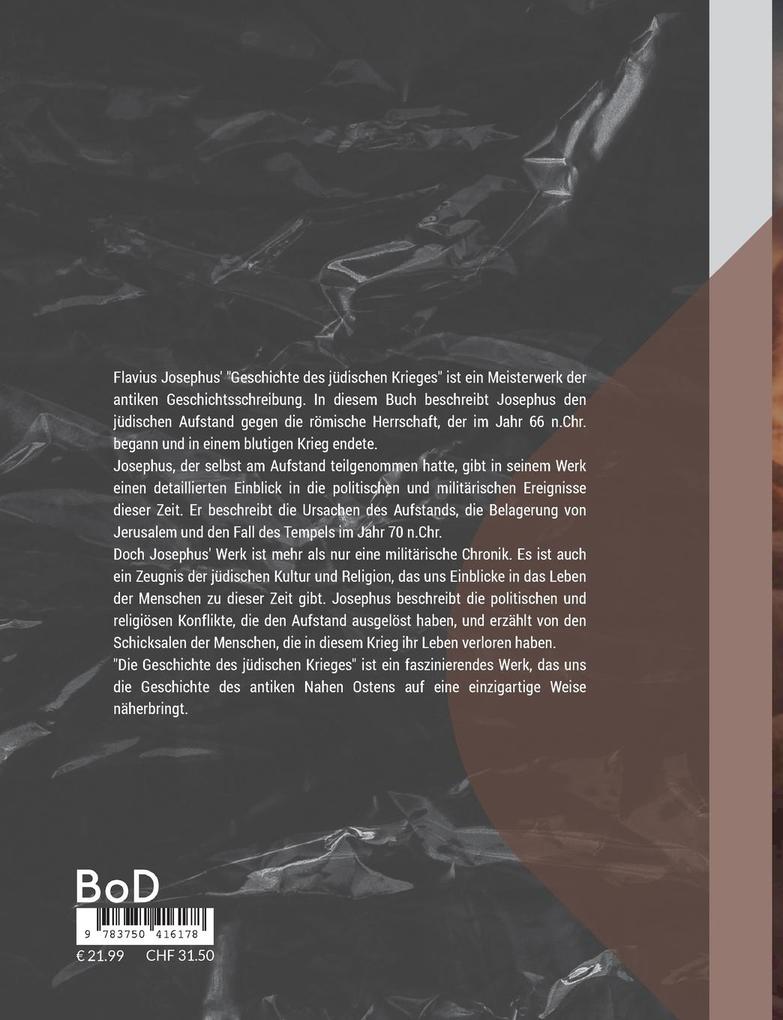 Weitere Ansicht: Geschichte des jüdischen Krieges | Flavius Josephus