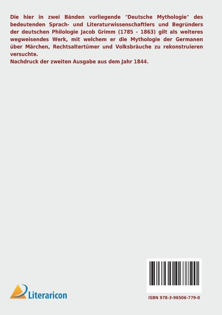 Weitere Ansicht: Deutsche Mythologie | Jacob Grimm