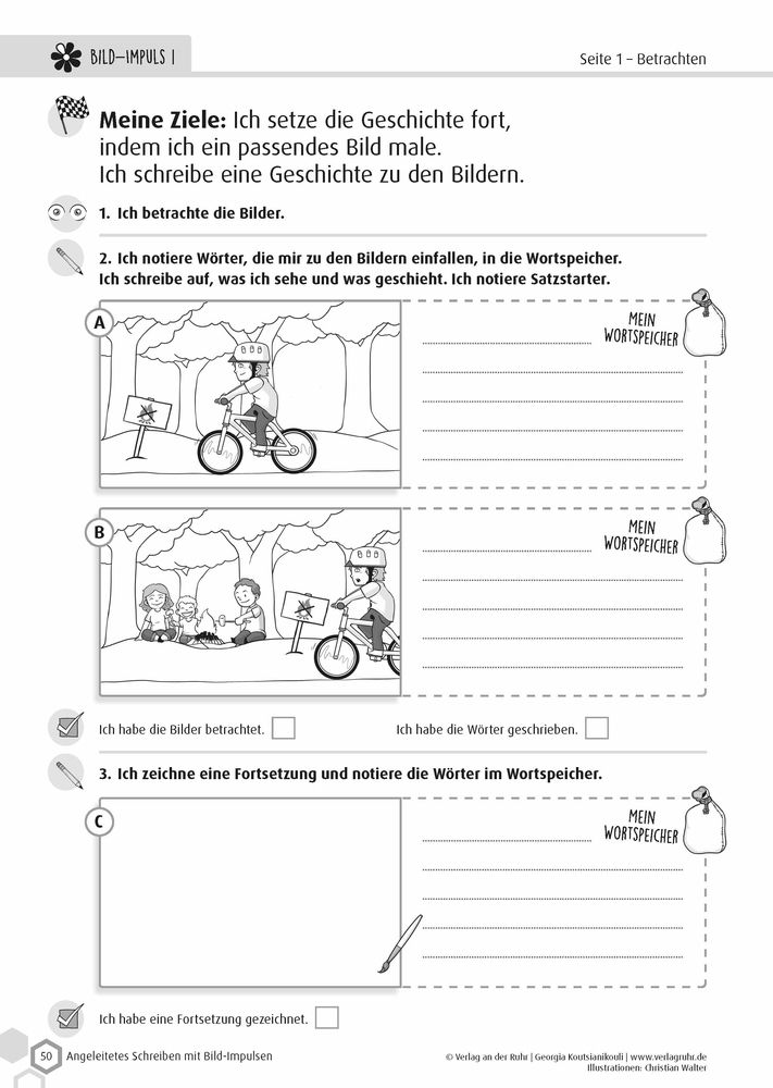 Weitere Ansicht: Angeleitetes Schreiben mit Bild-Impulsen | Georgia Koutsianikouli