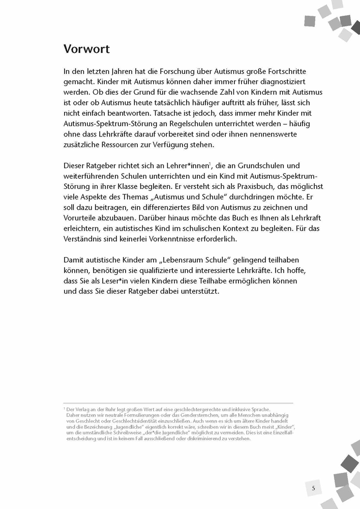 Weitere Ansicht: Autismus-Spektrum-Störung in der Schule | Leni Schütz