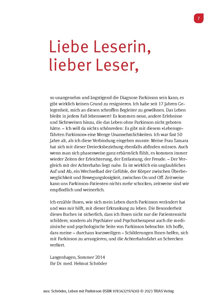 Weitere Ansicht: Leben mit Parkinson | Helmut Schröder