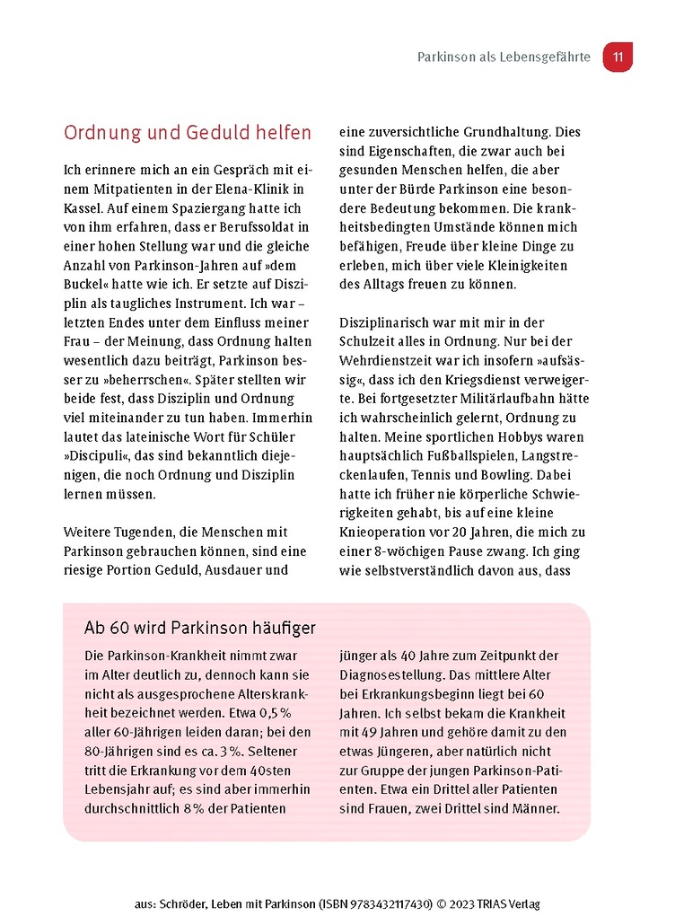 Weitere Ansicht: Leben mit Parkinson | Helmut Schröder