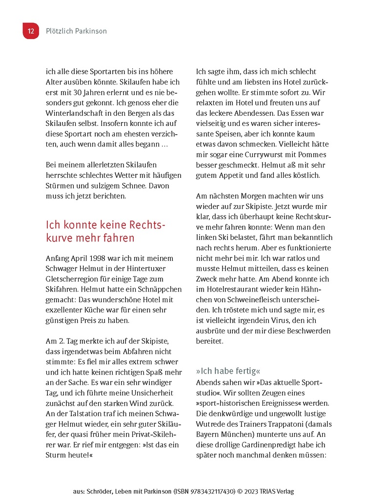 Weitere Ansicht: Leben mit Parkinson | Helmut Schröder