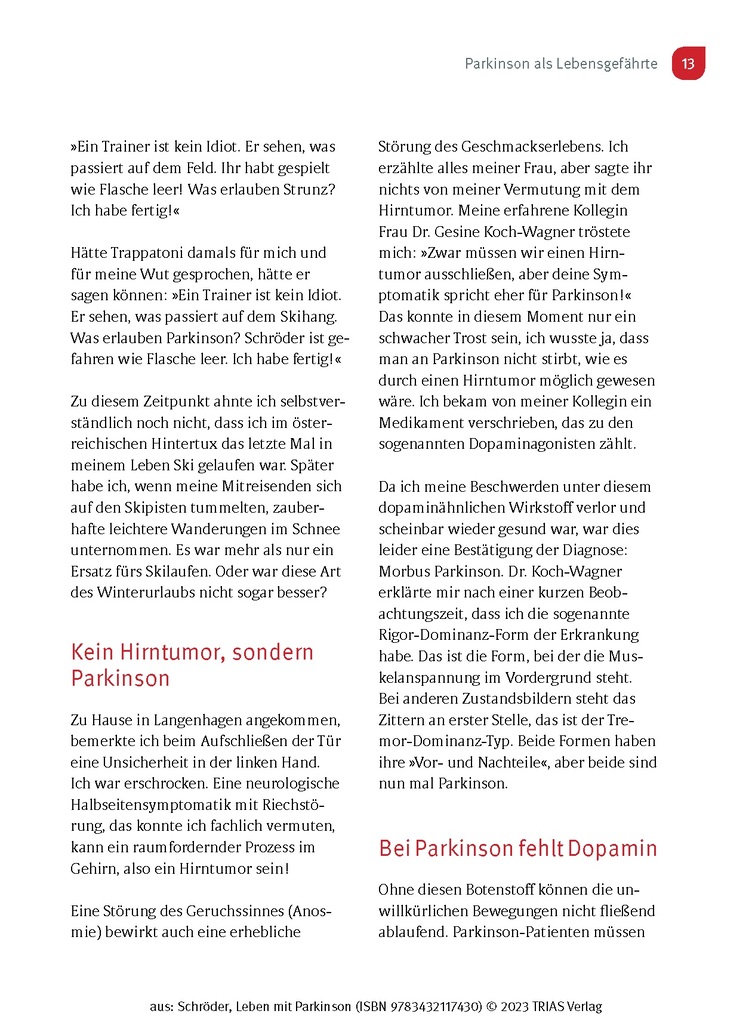 Weitere Ansicht: Leben mit Parkinson | Helmut Schröder