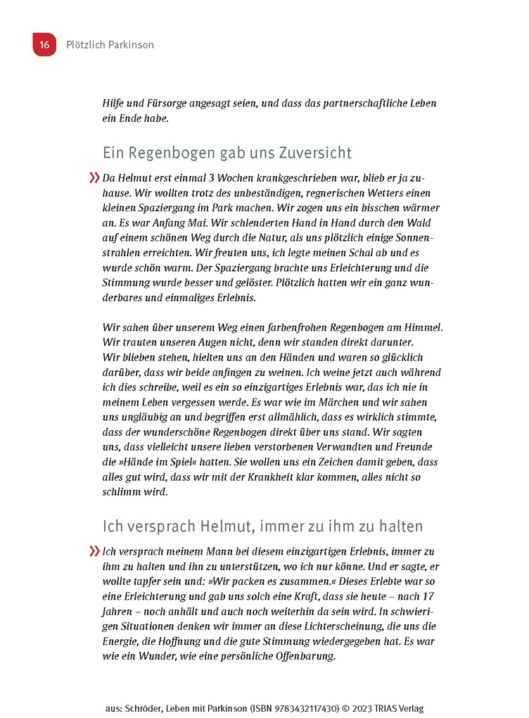 Weitere Ansicht: Leben mit Parkinson | Helmut Schröder