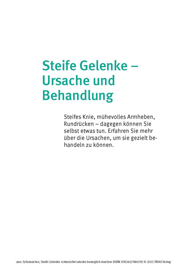 Weitere Ansicht: Steife Gelenke schmerzfrei wieder beweglich machen | Jochen Schomacher