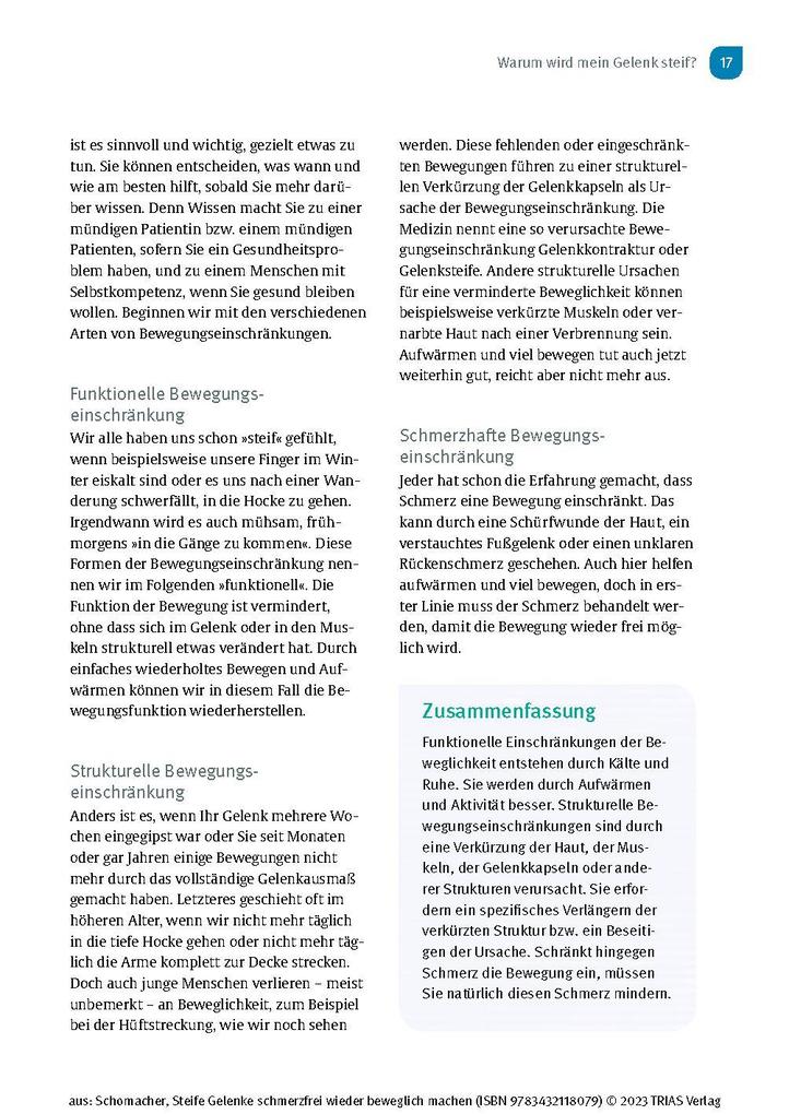 Weitere Ansicht: Steife Gelenke schmerzfrei wieder beweglich machen | Jochen Schomacher