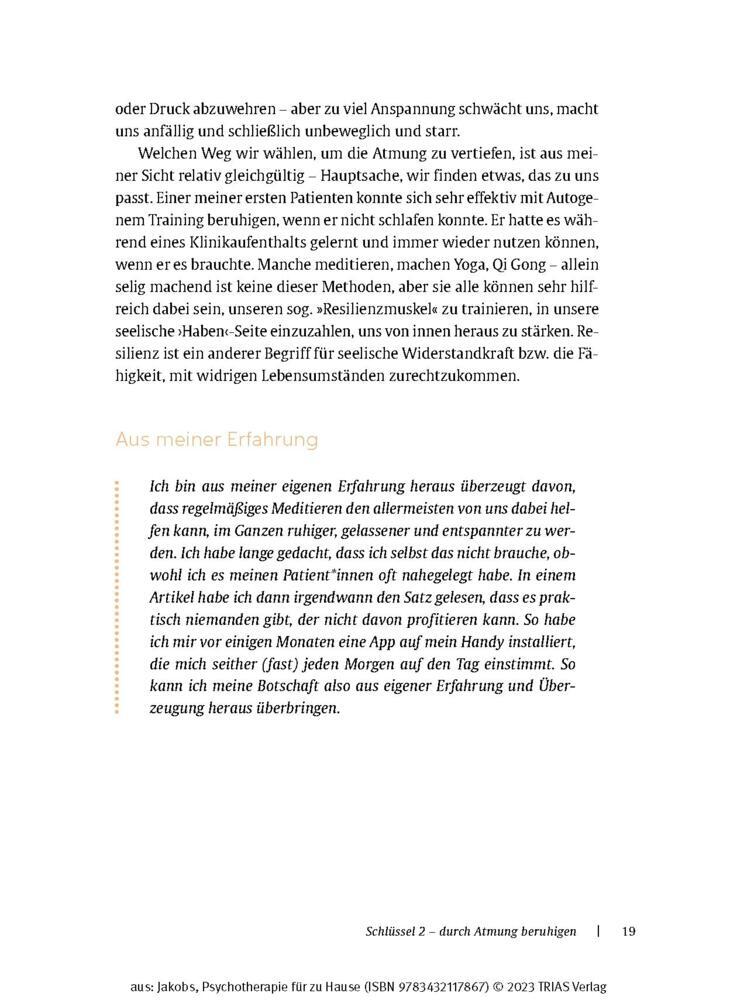 Weitere Ansicht: Psychotherapie für zu Hause | Birgit Jakobs