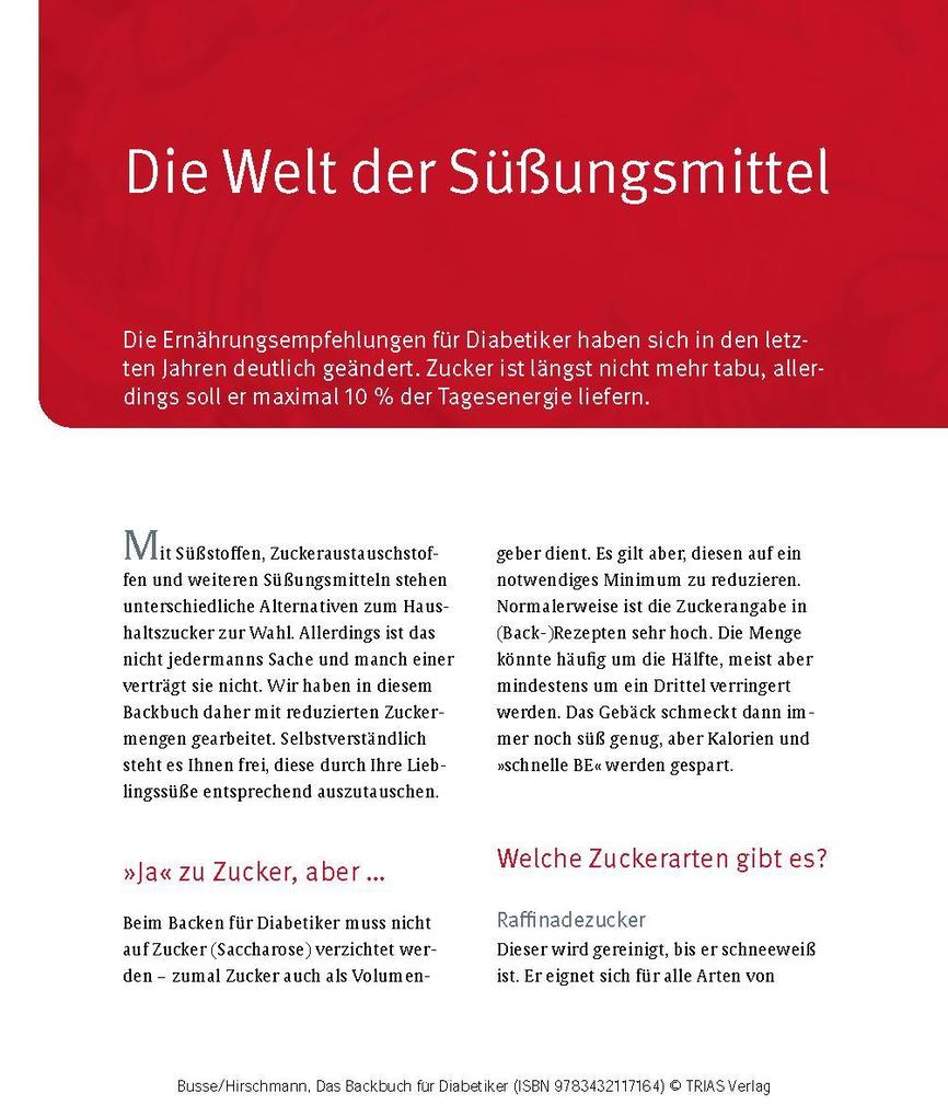 Weitere Ansicht: Das Backbuch für Diabetiker | Claudia Busse, Katja Hirschmann