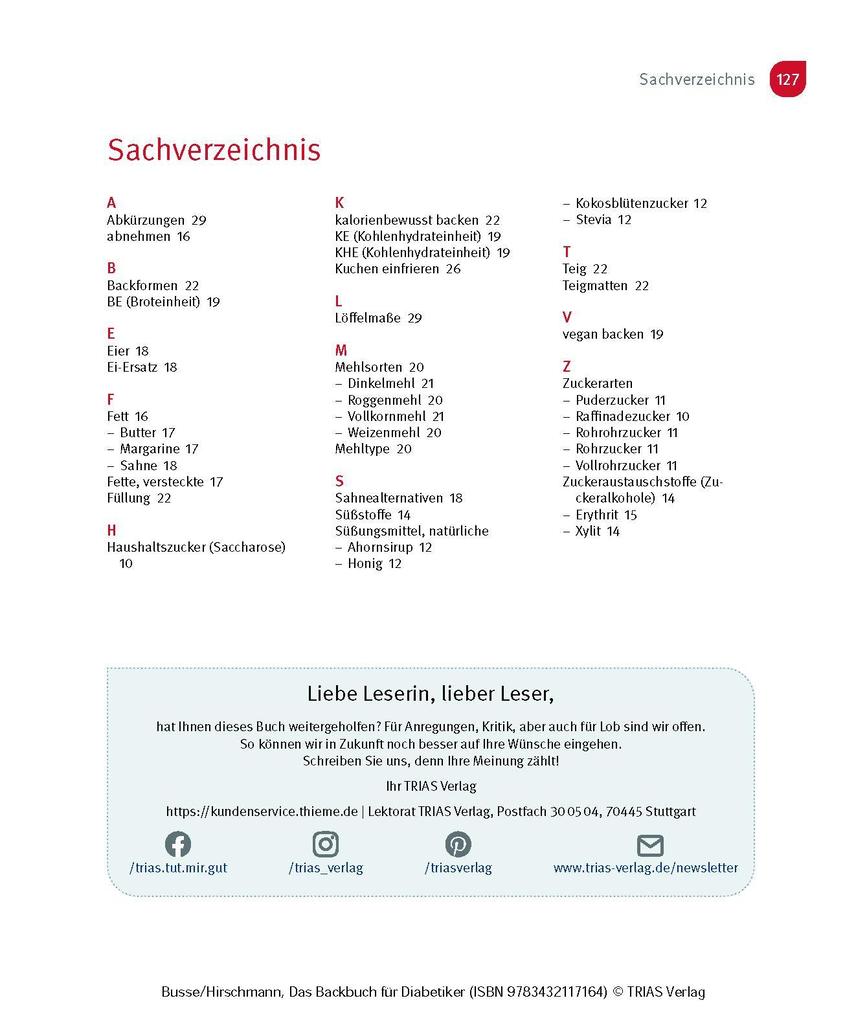 Weitere Ansicht: Das Backbuch für Diabetiker | Claudia Busse, Katja Hirschmann