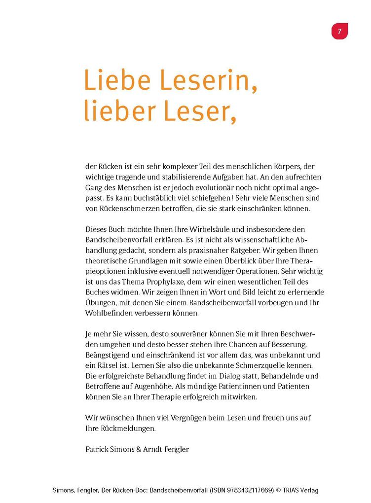 Weitere Ansicht: Der Rücken-Doc: Bandscheibenvorfall | Patrick Simons, Arndt Fengler