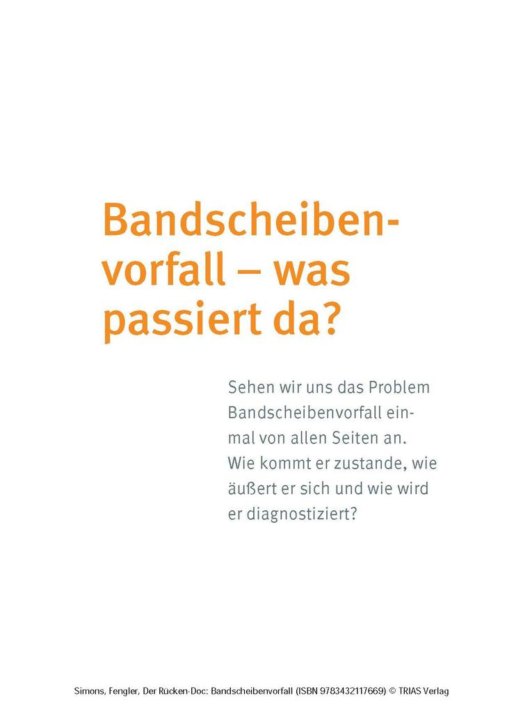 Weitere Ansicht: Der Rücken-Doc: Bandscheibenvorfall | Patrick Simons, Arndt Fengler