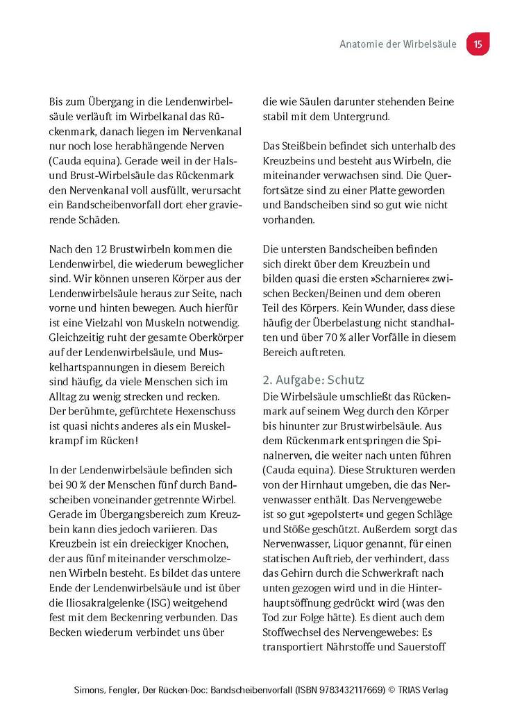 Weitere Ansicht: Der Rücken-Doc: Bandscheibenvorfall | Patrick Simons, Arndt Fengler