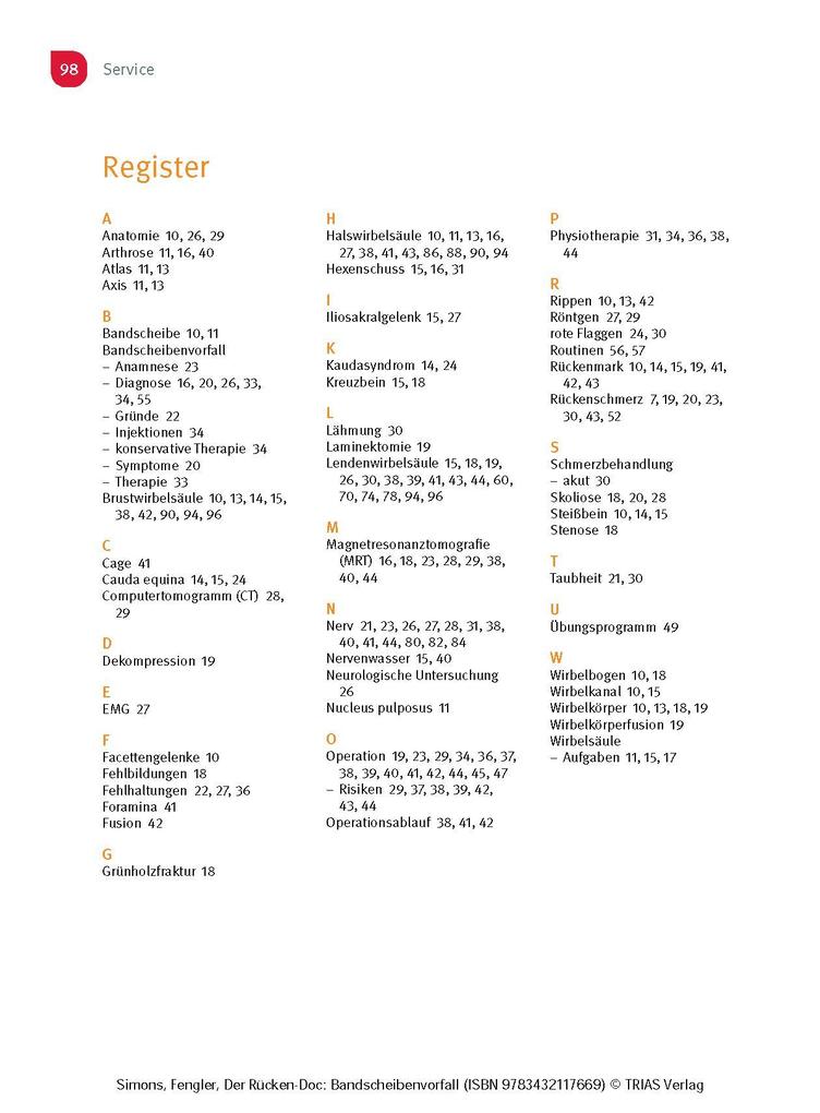 Weitere Ansicht: Der Rücken-Doc: Bandscheibenvorfall | Patrick Simons, Arndt Fengler