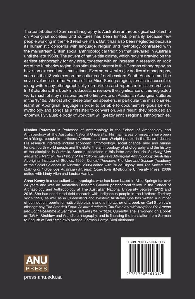 Weitere Ansicht: German Ethnography in Australia