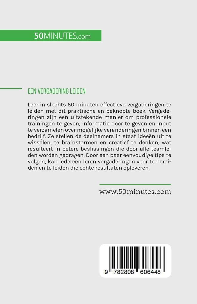 Weitere Ansicht: Een vergadering leiden | Florence Schandeler