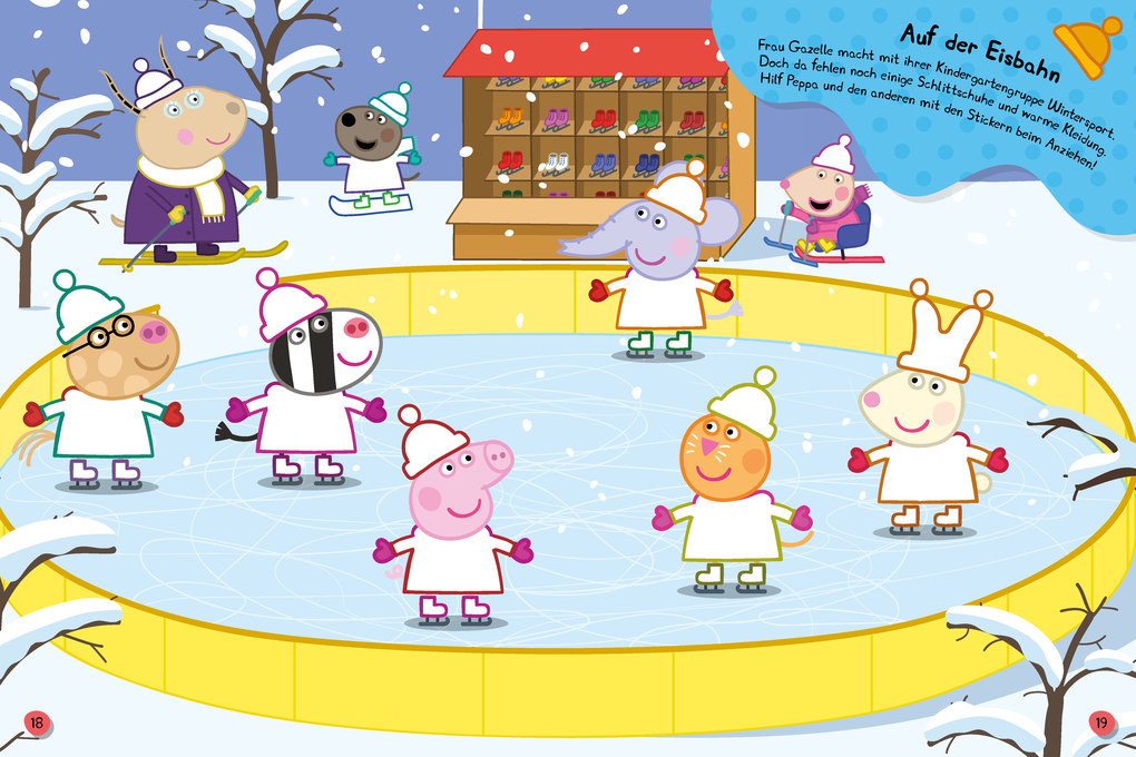 Weitere Ansicht: Peppa Pig Mein Stickerbuch Anziehen mit Peppa | Schwager & Steinlein Verlag