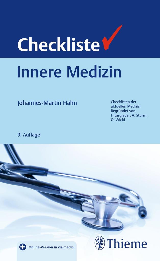 Produktbild: Checkliste Innere Medizin | Johannes-Martin Hahn