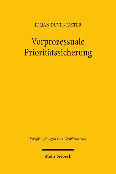 Produktbild: Vorprozessuale Prioritätssicherung | Julian Duventäster