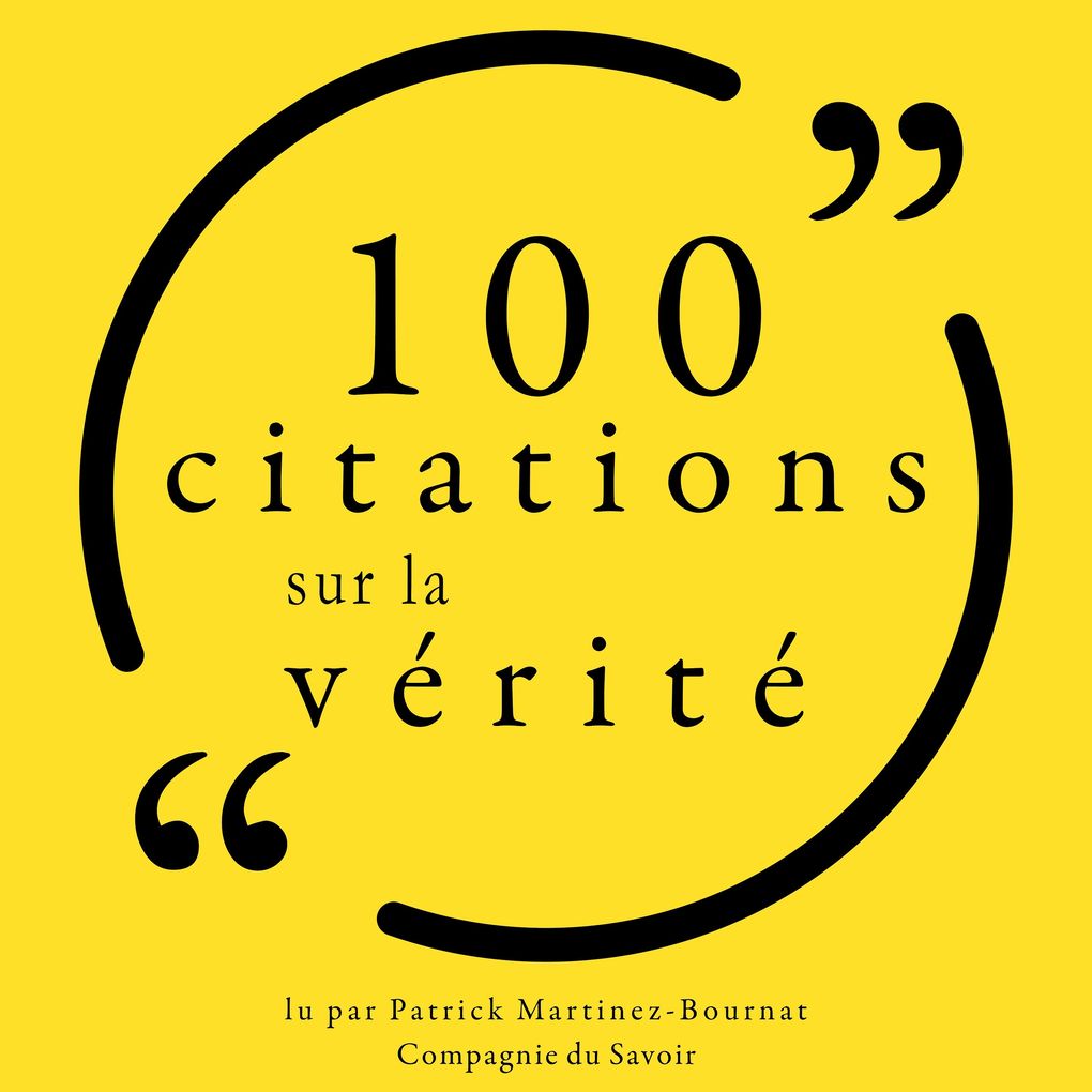 Produktbild: 100 citations sur la vérité | Various