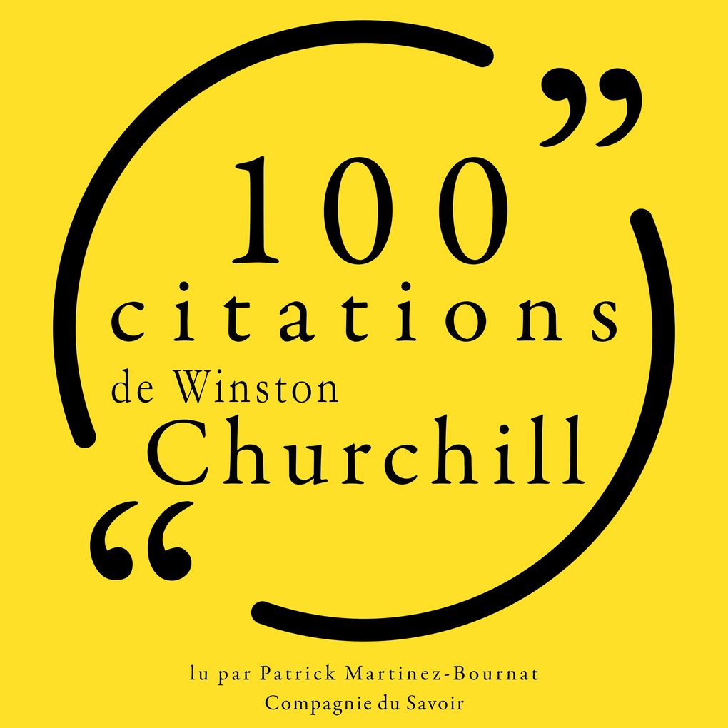 Produktbild: 100 citations de Winston Churchill | Winston Churchill