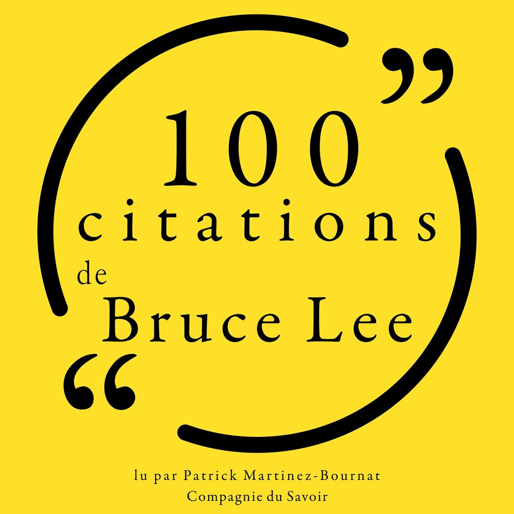 Produktbild: 100 citations de Bruce Lee | Bruce Lee