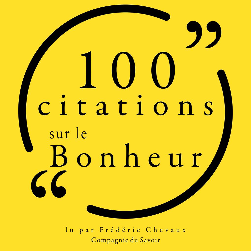 Produktbild: 100 citations sur le bonheur | Various