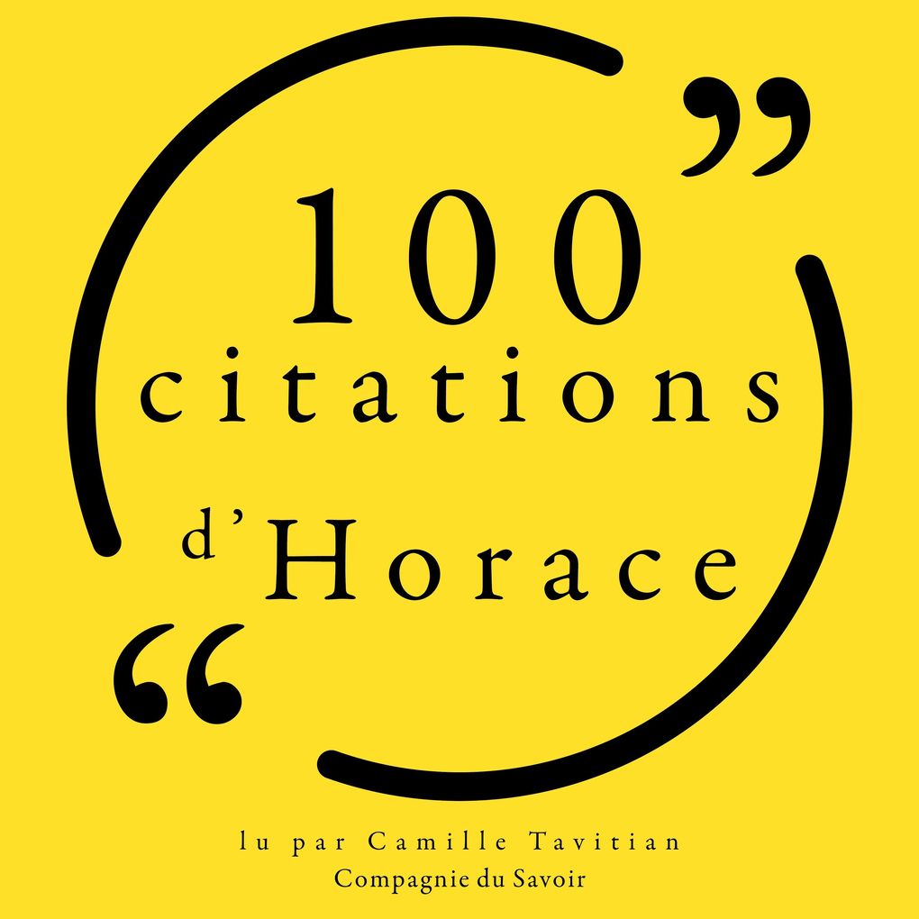 Produktbild: 100 citations d'Horace | Horace