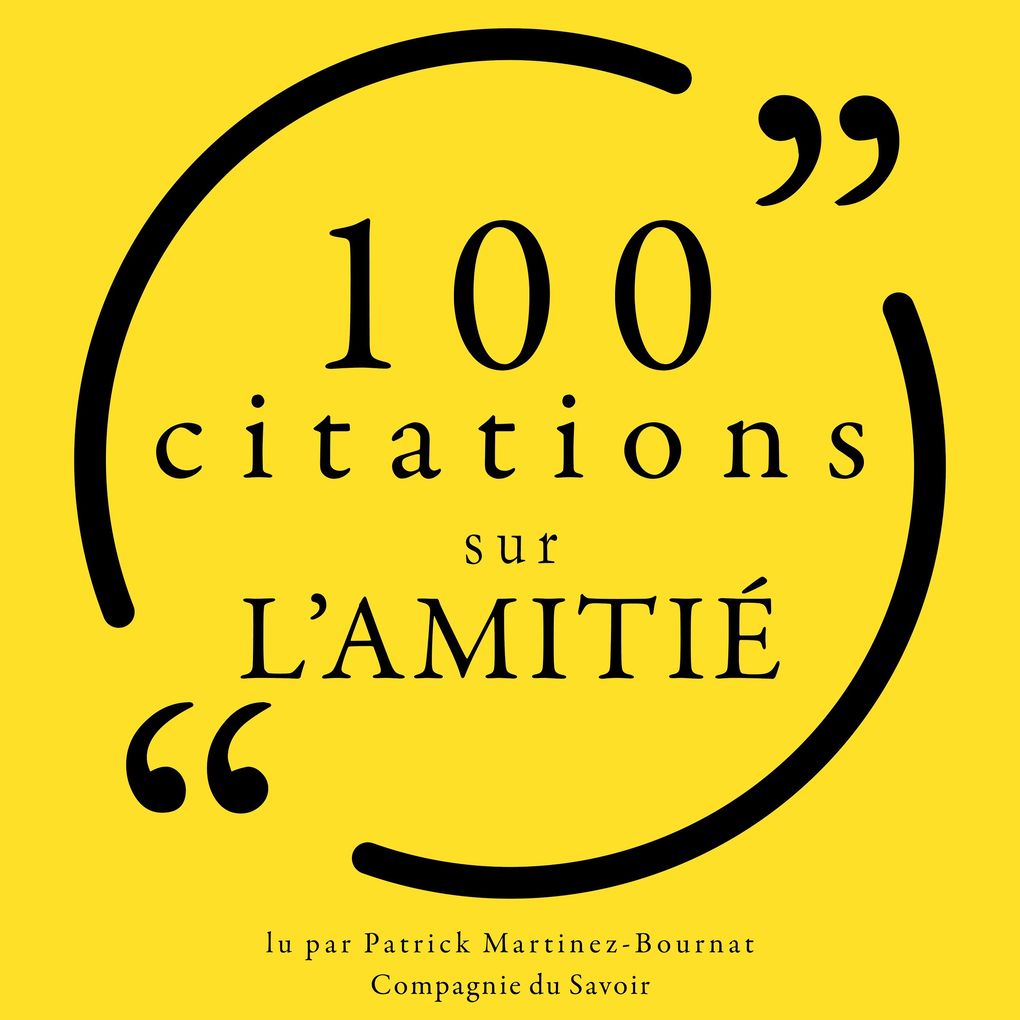 Produktbild: 100 citations sur l'amitié | Various