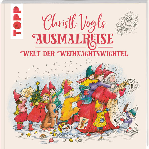 Produktbild: Christl Vogls Ausmalreise - Welt der Weihnachtswichtel | Christl Vogl