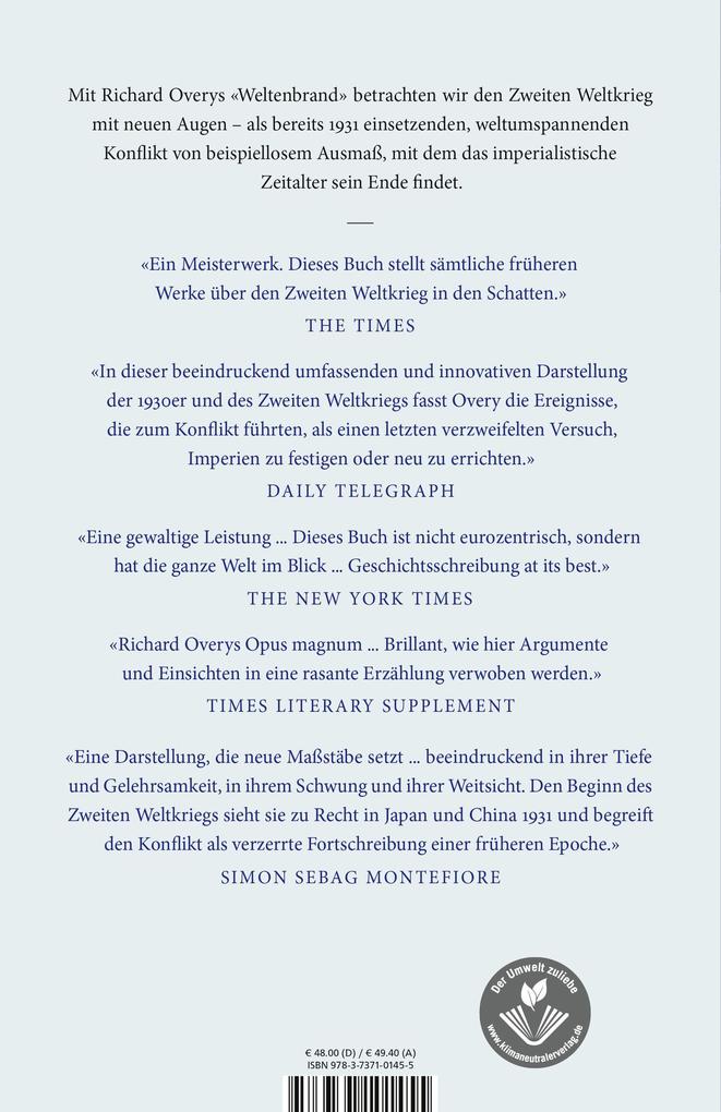 Weitere Ansicht: Weltenbrand | Richard Overy