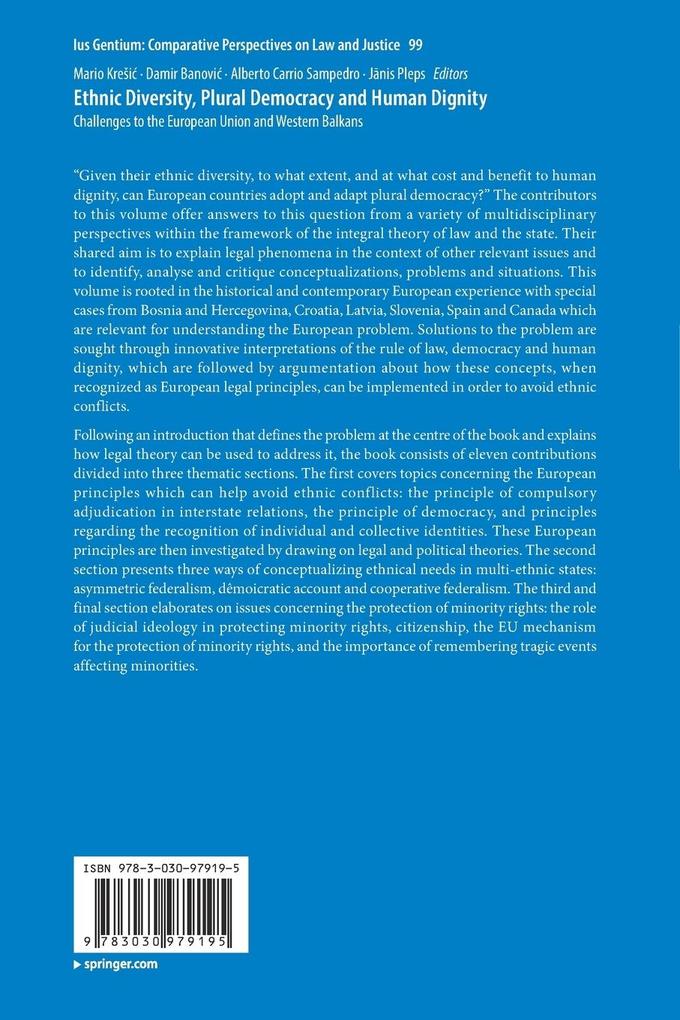 Weitere Ansicht: Ethnic Diversity, Plural Democracy and Human Dignity