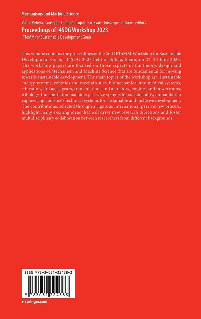 Weitere Ansicht: Proceedings of I4SDG Workshop 2023