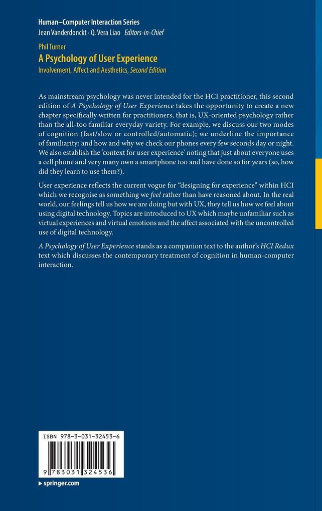 Weitere Ansicht: A Psychology of User Experience | Phil Turner