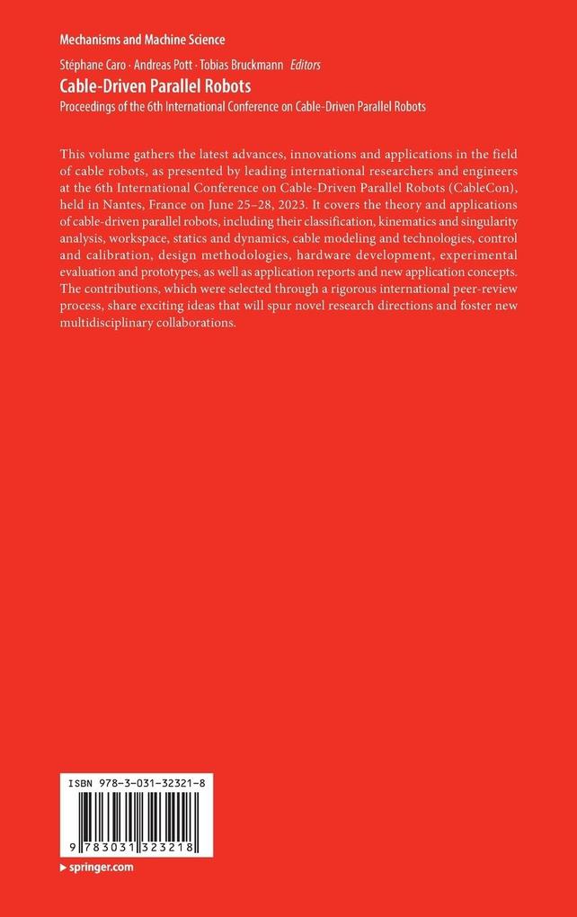 Weitere Ansicht: Cable-Driven Parallel Robots