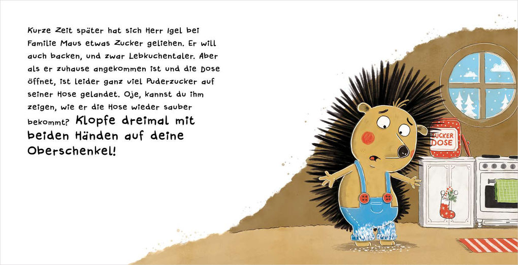 Weitere Ansicht: Schüttel den Weihnachtsbaum. Ein Weihnachts-Mitmachbuch zum Schütteln, Schaukeln, Pusten, Klopfen und sehen, was dann passiert. Von 2 bis 4 Jahren | Nico Sternbaum