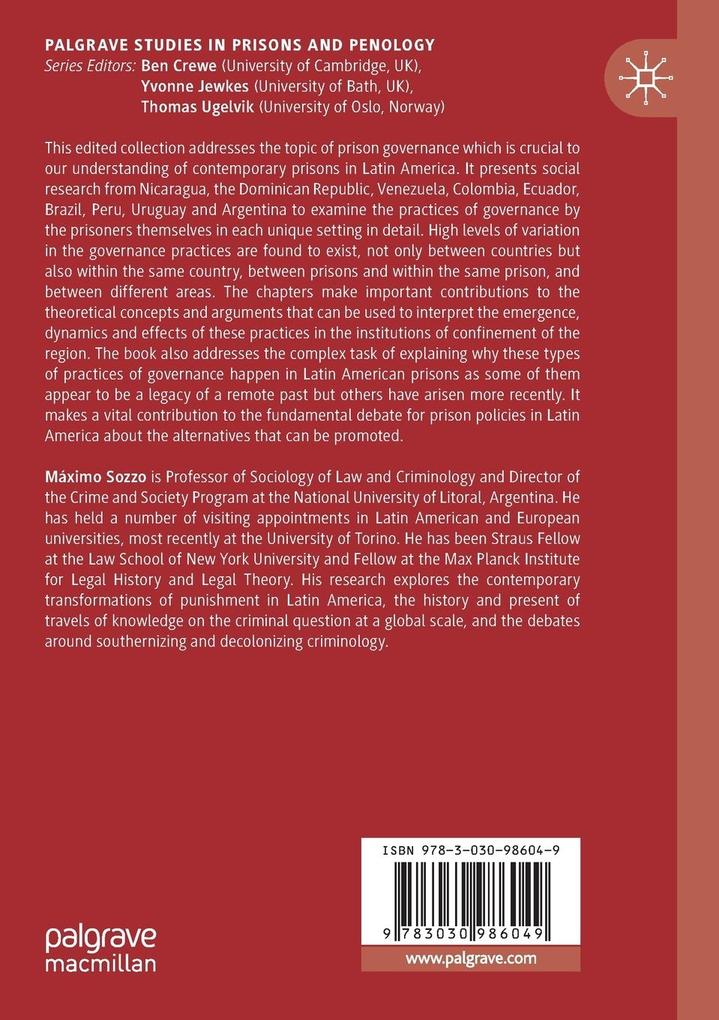Weitere Ansicht: Prisons, Inmates and Governance in Latin America