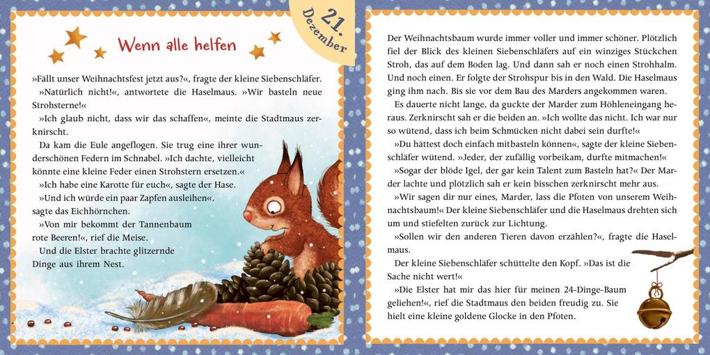 Weitere Ansicht: Der kleine Siebenschläfer: Adventsgeschichten aus dem Lichterwald | Sabine Bohlmann