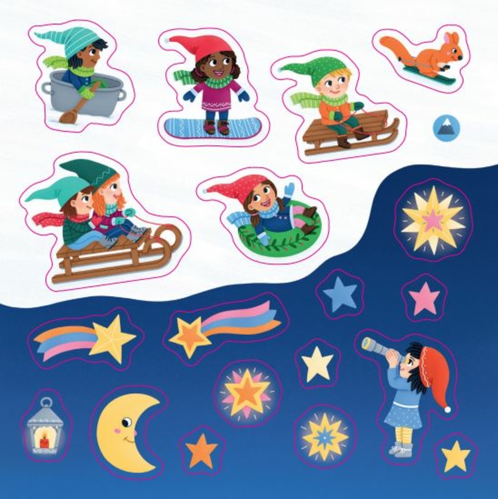 Weitere Ansicht: Meine Mini-Stickerwelt - Weihnachten bei den Wichteln